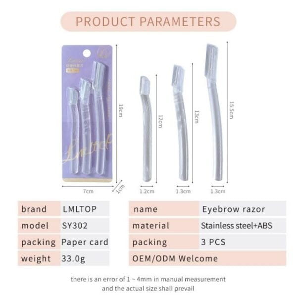 LMLTOP Eyebrow And Facial Razor Pack Of 3 Pcs3.jpg