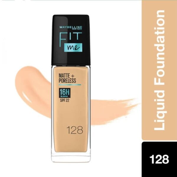 Maybelline Fit Me Matte Poreless Foundation Warm Nude 128.jpg