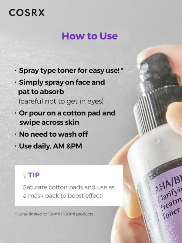 Ahabha clarifying treatment toner cosrx official 8 720x.webp