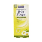 Beauty formulas chamomile extract wax strips hair removal for legs body 20 wax strips