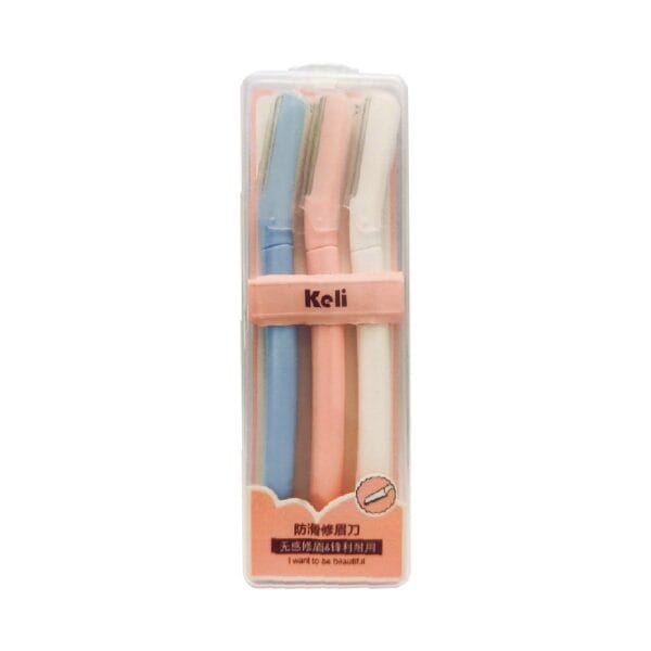 Keli eyebrow and facial razor pack of 3 pcs.jpg
