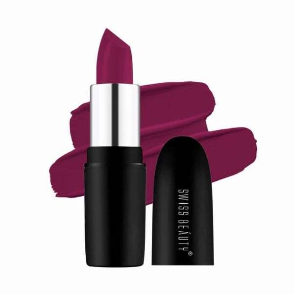 Swiss beauty pure matte lipstick burgundy 210.jpg