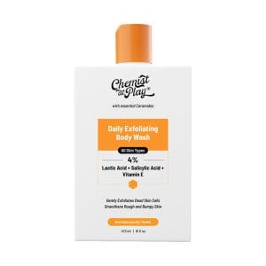 Chemist at play exfoliating body wash 4 lactic acid salicylic acid vitamin e