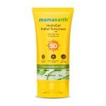 Mamaearth hydragel indian sunscreen with aloe vera raspberry for sun protection