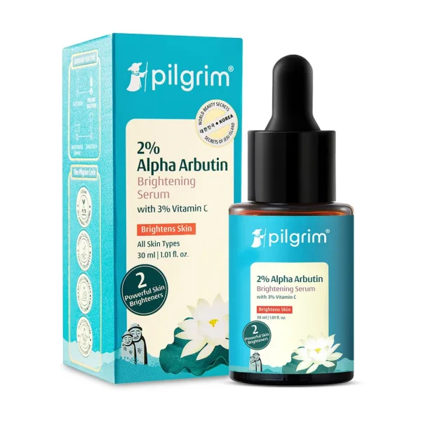 Pilgrim 2% Alpha Arbutin & 3% Vitamin C Brightening Face Serum 30ml Pilgrim 2% Alpha Arbutin & 3% Vitamin C Brightening Face Serum 30ml
