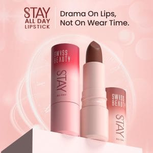Swiss Beauty Stay All Day Lipstick Shade- 1 Pouty 4g