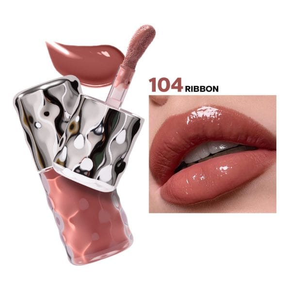 Beauty Glazed Volume Plumping Lip Gloss - 104 RIBBON Beauty Glazed Volume Plumping Lip Gloss 104 RIBBON