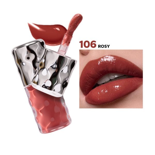 Beauty Glazed Volume Plumping Lip Gloss - 106 ROSY Beauty Glazed Volume Plumping Lip Gloss 106 ROSY