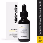Minimalist Alpha Arbutin 02% Face Serum for Reduces Pigmentation & Spots for All Skin Types 30ml Minimalist Alpha Arbutin 02% Face Serum for Reduces Pigmentation & Spots for All Skin Types 30ml