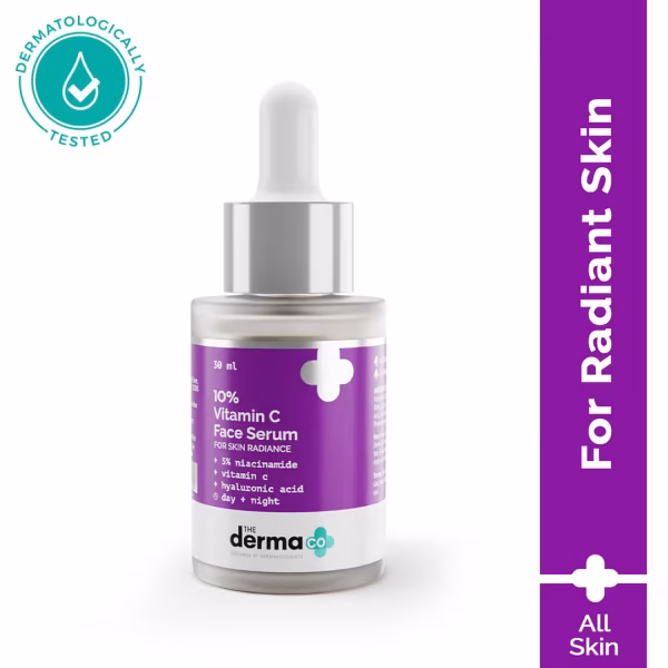 The Derma Co 10% Vitamin C Face Serum for Skin Radiance 30ml The Derma Co 10% Vitamin C Face Serum for Skin Radiance 30ml