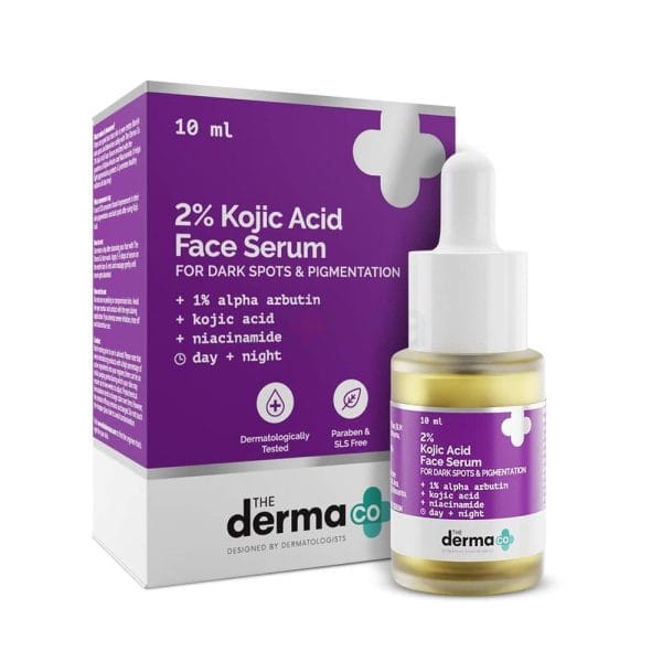 The Derma Co 2% Kojic Acid Face Serum for Dark Spots & Pigmentation 10ml The Derma Co 2% Kojic Acid Face Serum for Dark Spots & Pigmentation 10ml