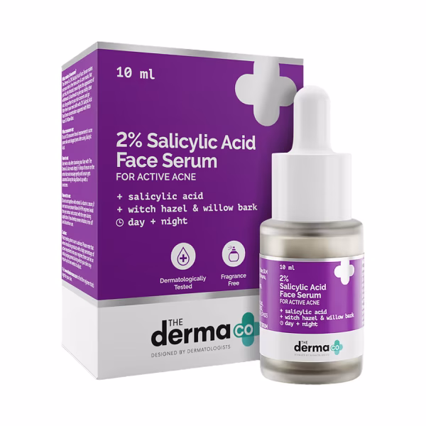 The Derma Co. 2% Salicylic Acid Serum With Witch Hazel & Willow Bark (10ml) The Derma Co. 2% Salicylic Acid Serum With Witch Hazel & Willow Bark (10ml)